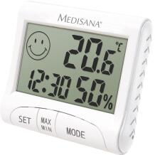 Medisana Ilmajaama sisemise anduriga HG 100 60079, 16.1cm, 4.1cm, 15.1cm, LCD, -10 - 50 °C, mugavustsooni indikaator, aku kaasas