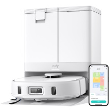 Viedais robots putekļsūcējs ar mazgāšanas funkciju 8000 Pa līdz 180 min 5200 mAh 2.5 L balts X10 Pro T2351G21 Eufy