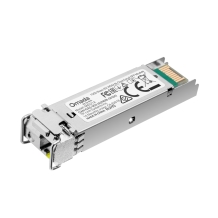 TP-Link SM321A 1000Base-BX WDM abiem kryptimis SFP modulis 1.25 Gbps 9/125 µm vienarežimis optika LC iki 20 km Juodas/metallic