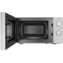 Mikroviļņu krāsns kompaktai ēst gatavošanai ar 20 L ietilpību 700 W jaudu un klasisku baltu dizainu MMO MMP01MZ WH Midea