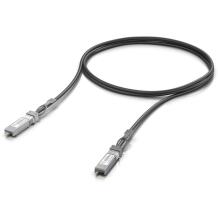 Ubiquiti Оптоволоконный кабель МОДЕЛЬ UACC-DAC-SFP28-1M, 1м, 25Гбит/с, черный, SFP28-SFP28, мужской разъем