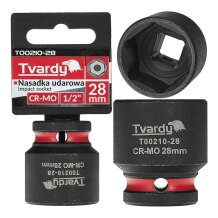 Impact Socket Tvardy T00210-28 1/2" 6PT 28mm CR-MO