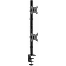 Gembird LCD monitori kinnituskäsi MA-D2-02, 2 monitorit, 17-32 tolli, 9 kg, VESA 75 x 75/100 x 100, must