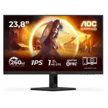 Aoc Монитор 24G4ZRE, 1920 x 1080, 240 Гц, 23.8", Fast IPS, 0.3 мс, 300 кд/м², VESA 100 x 100, совместимый с G-Sync