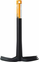 Копатель, сталь, 32 см, Fiskars, 1025567, ширина рабочей части: 7.5 см, короткая ручка, черный цвет