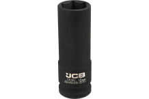 Глубокая шестигранная ударная головка, JCB, JCB-4458519, 19 мм, 1/2 дюйма, CrMo