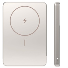 Super plāns magnētiskas fiksācijas ārējais uzlādes akumulators 22.5 W 5000 mAh 24 pin USB-C 103×67×12 mm zelta BHR08PLGL Xiaomi