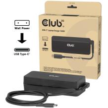 Club3D Зарядное устройство USB-C 140W CAC-1932, 140W, 1м, компактное, универсальное, быстрая зарядка