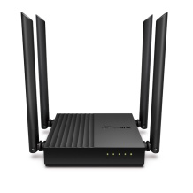 TP-Link Archer A64 belaidis maršrutizatorius Wi-Fi 5 Dual-Band iki 1200 Mbps 4× Gigabit LAN 1× Gigabit WAN 4× antenos Juoda