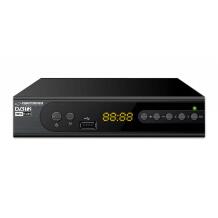 Esperanza DVB-T2 H.265/HEVC ЦИФРОВОЕ ЭФИРНОЕ ТВ EV106R, 1xHDMI, 1xUSB, 1xКоаксиальный, 720p, 1080p, 1080i