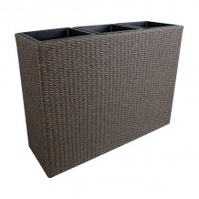 Puķu kaste WICKER 110 x 39 x 88 cm tumši brūna 35183 HOME4YOU