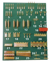 Turētāja domkrats 1/2", 5 iepakojums, K5120, KAMASA TOOLS - Universāls rīku turētājs ar apaļām atverēm, Ø 4.2 mm.