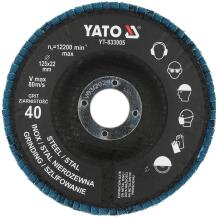 Yato lapiņu slīpdisks P40 125x22mm YT-833005