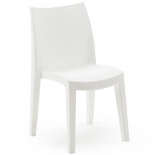 Krēsls plastmasas Lady balts