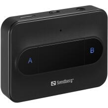 Sandberg Bluetooth adapteris 450-13, 5.3, 10m, 1 šaltinis 2 ausinėms, 3.5mm, USB-C, iki 6h, iki 3h