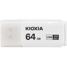 Kioxia Pendrive U301 LU301W064GG4, 64GB, USB 3.2, baltas, 8g, Windows 10, Windows 8.1, Mac OS