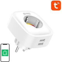 Gosund nutikas pistik SP112, 3680W, 16A, 230V, 2xUSB, WiFi (2.4GHz), LED oleku indikaator, TuyaSmart