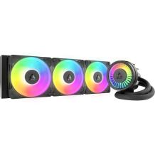 Arctic CPU Охладитель Liquid Freezer III Pro 360 A-RGB ACFRE00184A, 3 вентилятора, 131 м³/ч, 12 см, FDB, черный