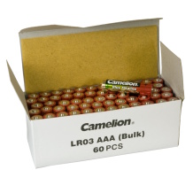 Baterijas AAA LR03 ar alkalīna tehnoloģiju 60 gabali 11090003 Camelion