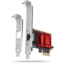 Axagon сетевая карта PCEE-G25 2.5G 1порт, Realtek RTL8125B, PCIe 2.1, 2500 Мбит/с, SP и LP, Plug and Play, поддержка VLAN