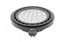 LED spuldze, A-G, ES111, GU10, 12,5W, 1100 Lm, 3000K, 40°, Melna LD-ES111WW13W40-10 GTV