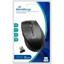 Mediarange USB optiline hiir MROS207, 1000/1200/1600 dpi, 5 nuppu, traadita, 10m tuvastusvahemaa