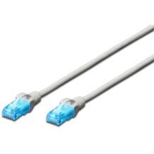 Digitus ühenduskaabel U/UTP kat.5e PVC DK-1512-005, 0,5m, 2x RJ45, AWG 26/7, hall