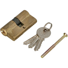 Durvju atslēgas serdene 60mm, 3 atslēgas