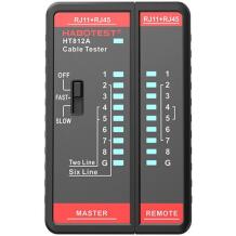 Habotest Kabelių testeris HT812A, 2xAAA, 8P/6P/4P/2P, automatinis išjungimas, žemos galios indikatorius