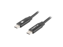 Кабель USB-C 2.0 с поддержкой Quick Charge 4.0 CA-CMCM-40CU-0018-BK USB-C – USB-C 480 Mb/s 1.8 м Черный Lanberg