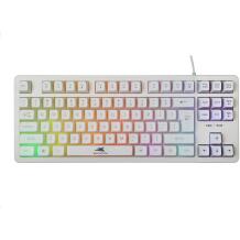 Baracuda Klaviatūra KRILL-W, 87 taustiņi, Tenkeyless, membrāna, Anti-Ghosting 19 pogas, USB 2.0, 1,5m, balta, Windows, Mac, Chrome