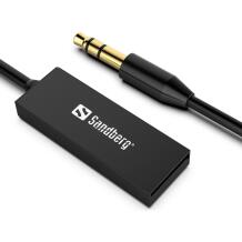 Sandberg Bluetooth garso adapteris 450-11, 0.45m, Bluetooth 5.0, 1x3.5mm, 1xUSB-A, 10m nuotolis