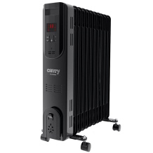 Eļļas radiators ar LCD displeju un tālvadības pulti 2500 W 3 jaudas līmeņi līdz 30 m² Melns CR7813 Camry