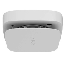 Ajax FireProtect 2 AC Heat/Smoke Jeweller wireless smoke and heat detector mains-powered 110–240 V with backup battery 85 dB siren 1700 m Jeweller radio range for indoor use white