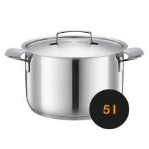 Nerūsējošā tērauda katls, FISKARS, 1064752, 22 cm, 5 l