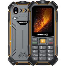 Hammer Mobilais telefons Boost 2 LTE TEL001027, 2.4", 320 x 240 px, 64 MB RAM, 128 MB, 3500 mAh, Dual SIM, 3G, 2 MP