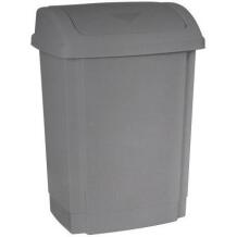 Nhg Siseruumide prügikast 3134175, 25L, hall, plastmass, kaas, lihtne avada