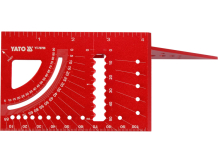 3D universāls multifunkcionāls lineāls-leņķis alumīnija kvadrāts 100×150 mm 45°/90° YT-70796 Yato