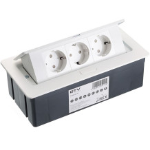 Į stalą įmontuotas ilgintuvas SOFT; AE-PBSC3GS-10 GTV