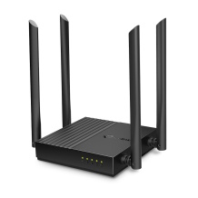 TP-Link Archer C64 belaidis maršrutizatorius Dual-Band Wi-Fi iki 1200 Mbps 1× WAN 4× Gigabit LAN Beamforming Juoda