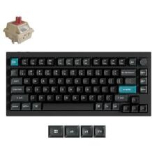 Keychron клавиатура Q1U-M1 75% беспроводная механическая клавиатура, 8K частота опроса, RGB LED подсветка