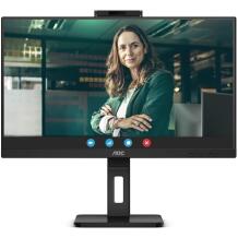 Aoc monitor Q27P3CW, 27 tolli, 2560 x 1440, 75 Hz, 4 ms, 350 cd/m², 2 x HDMI, USB-C, 5MP veebikaamera, reguleeritav alus