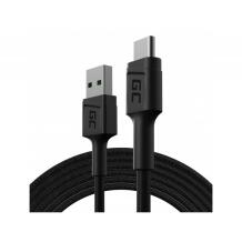 Green Cell Кабель PowerStream KABGC22, 120 см, USB 2.0, USB-A мужской на USB-C мужской, черный