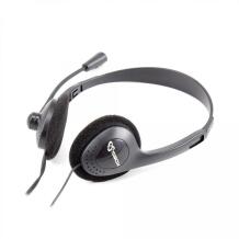 Sbox Kõrvaklapid HS-201, 30mm, 20Hz-20kHz, 32Ω, 105dB±3, omnidirectional, 1,8m, must, kaabel, mikrofoniga