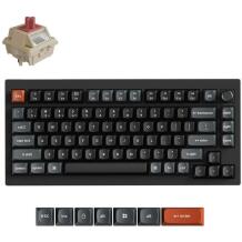 Клавиатура Keychron V1U-D1 75% беспроводная, 8000 Гц, RGB LED, 4000 мАч, 660 ч работы от аккумулятора, PBT клавиши