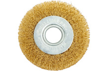 Дисковая щетка 100 мм для УШМ, ROCKFORCE, RF-BWF004, латунированная сталь, 4500 об/мин