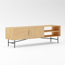 TV galds BASSEL 160x40xH50cm, 3D melamīns 20131