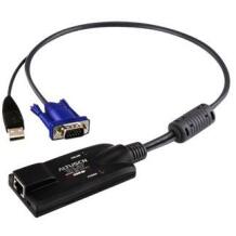 Aten USB VGA KVM adapter KA7570-AX, 1 x RJ-45 Female, 1 x USB Male, 1 x HDB-15 Male, klaviatuuri ja hiire emulatsioon