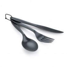 Ēdamrīku komplekts 3 pcs Ring Cutlery Set, Grey GSI70505 GSI OUTDOORS