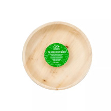 Palm leaf plates Go Green Ø23cm 10 pcs/0,37kg 1900952 GOGREEN